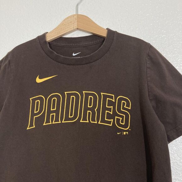 San Diego Padres Shirt Youth Medium Brown MLB Baseball Manny Machado 13 Nike Tee - Picture 2 of 9